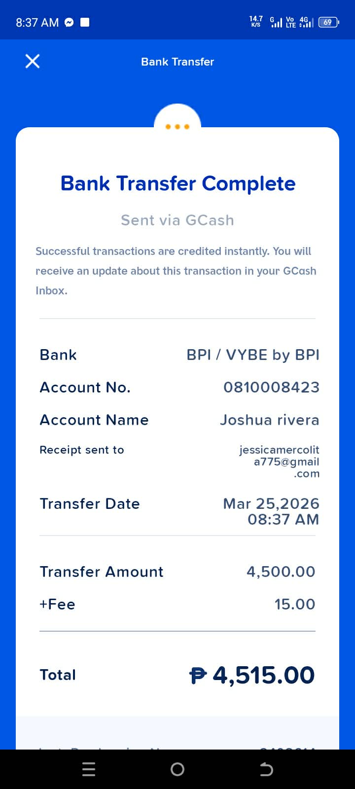 Transaction Receipt